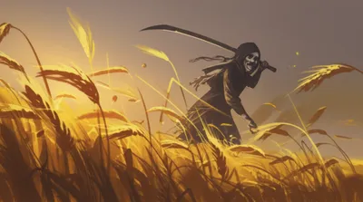 Illustration scythe - Image 1