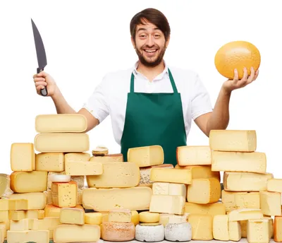 Illustration cheesemonger