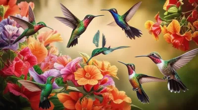 Illustration hummers - Image 1