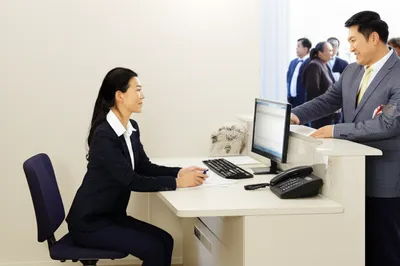 Illustration receptionist