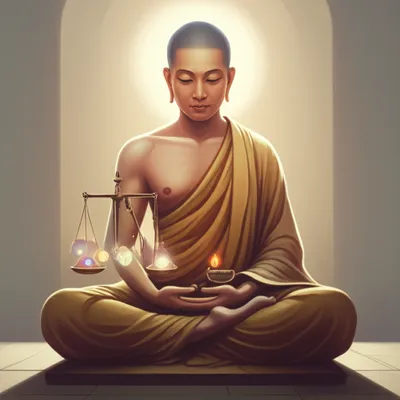 Illustration monk - Image 1