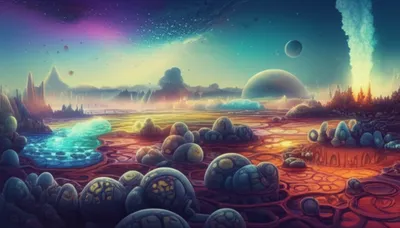 Illustration archaebacterium