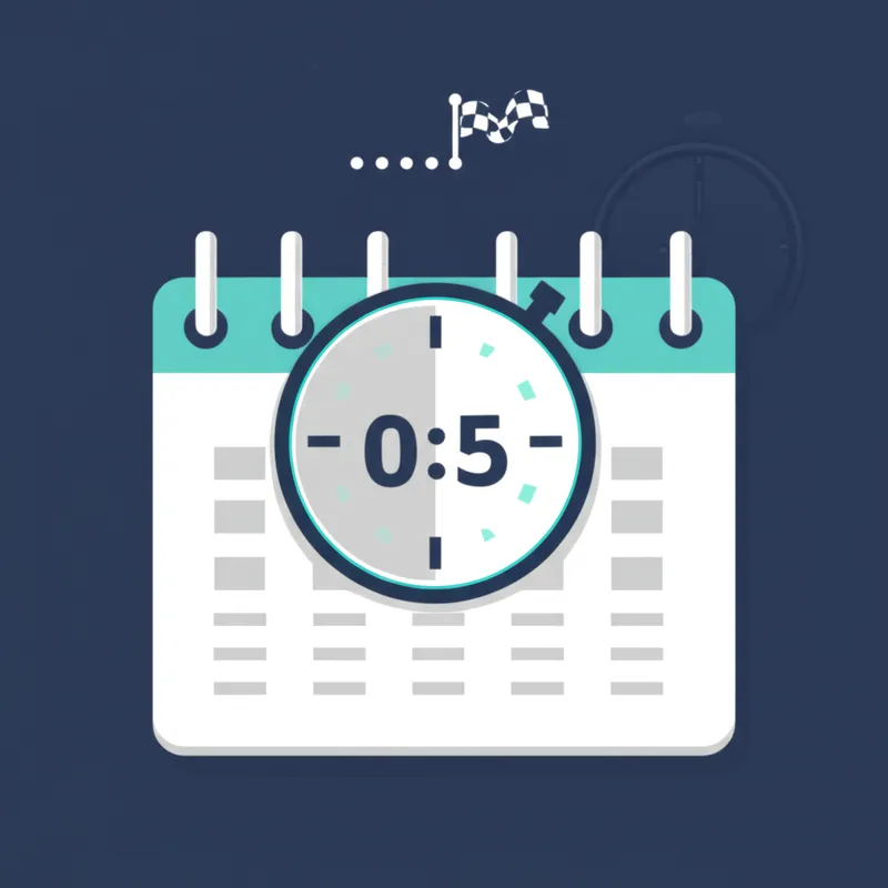 Визуальная иллюстрация слова «deadline» - Крайний срок, дедлайн