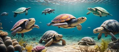 Illustration turtles - Image 1