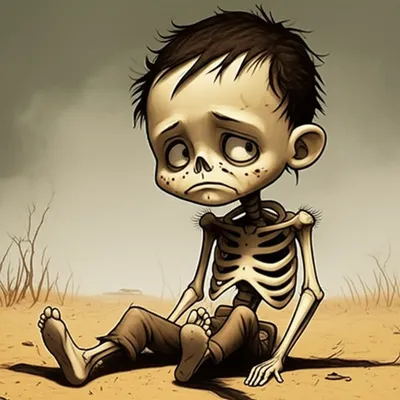 Illustration emaciated - Image 1