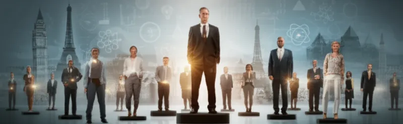 Ilustración visual de la palabra "notables" - Notables, personas distinguidas