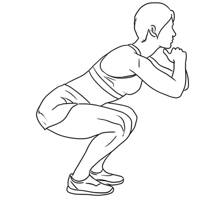 Illustration squatting - Image 1