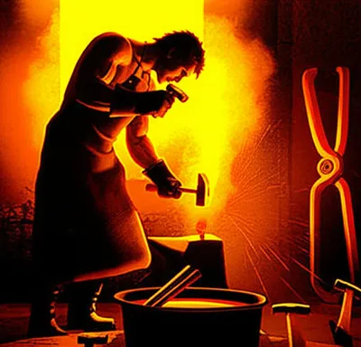 Illustration blacksmiths