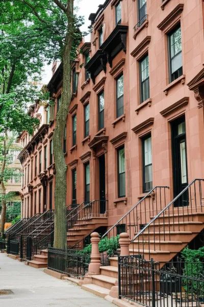 Illustration brownstones - Image 1