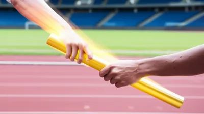 Illustration pass the baton - Image 1