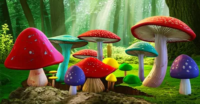 Illustration mushrooms - Image 1