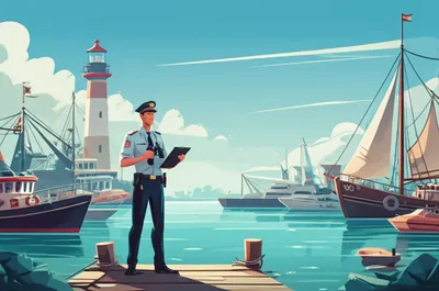 Illustration harbormaster