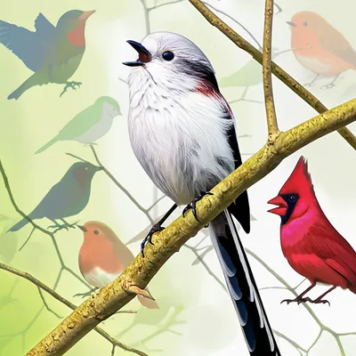 Illustration mockingbird
