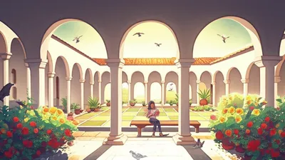 Illustration cloistered - Image 1