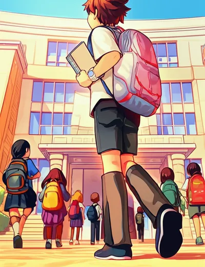 Illustration schoolboys - Image 2