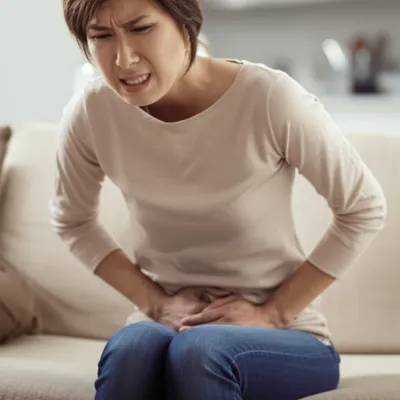 Illustration stomachache