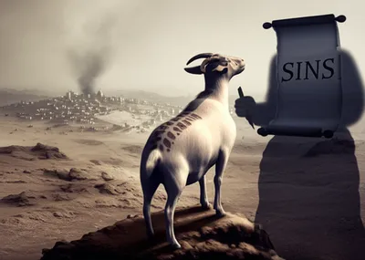 Illustration scapegoat