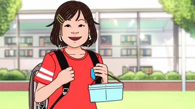 Illustration schoolchildren