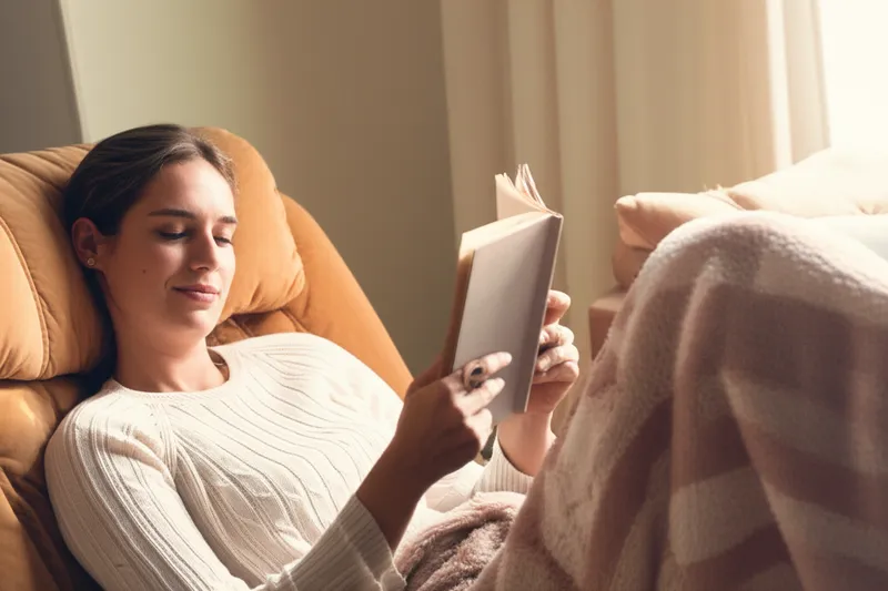 Illustration visuelle du mot « comfortably » - Confortablement