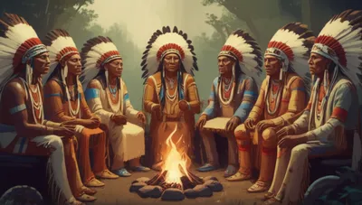 Illustration powwow - Image 1