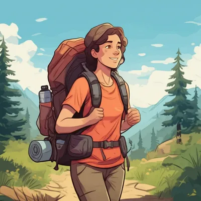 Illustration backpacked - Image 1