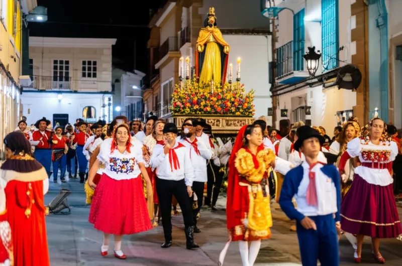 Ilustración visual de la palabra "fiesta" - Fiesta religiosa
