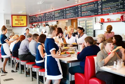 Illustration lunchroom - Image 1