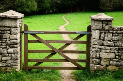 Illustration gateposts