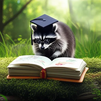 Illustration raccoons - Image 1