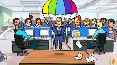 Illustration parachute - Image 1