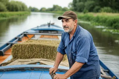 Illustration bargeman - Image 1