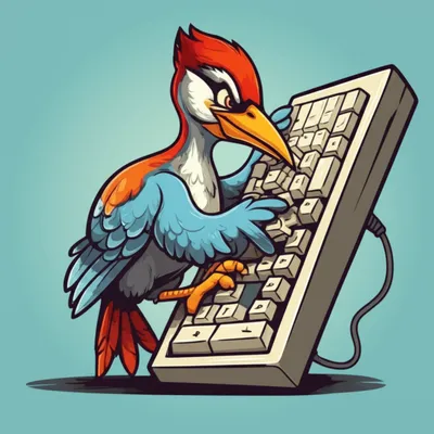 Illustration pecking - Image 1