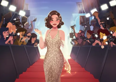 Illustration filmstar - Image 1