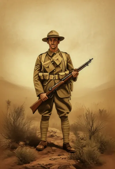 Illustration khaki - Image 1