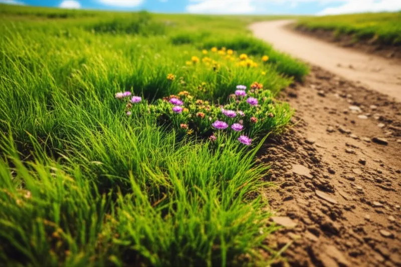 Ilustración visual de la palabra "grounds" - Suelo, tierra