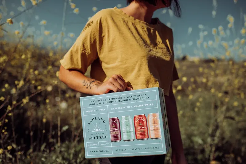 Ilustración visual de la palabra "seltzer" - Agua con gas