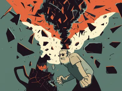 Illustration swearing - Image 1