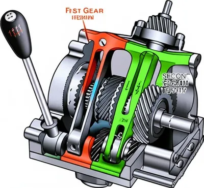 Illustration gearshift