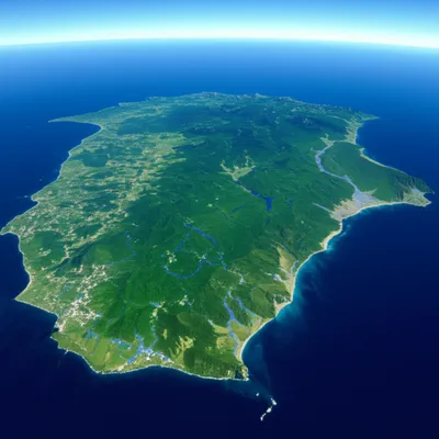 Illustration landmass