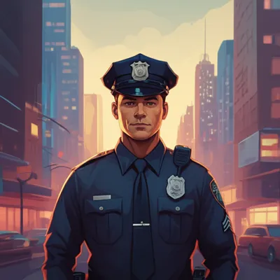 Illustration polis - Image 1