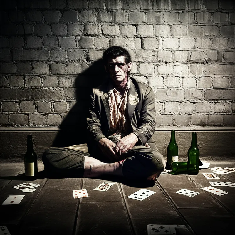 Illustration visuelle du mot « profligate » - Un débauché, un prodigue