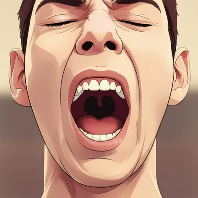 Illustration yawn - Image 1