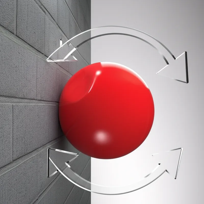 Illustration visuelle du mot « bouncing » - Rebondir