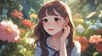 Illustration simpering