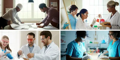 Illustration workplaces