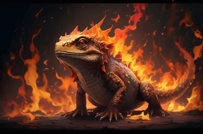 Illustration salamander - Image 1