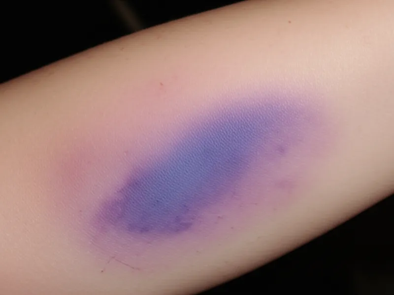 Visuelle Darstellung für das Wort „bruised" - Quälen, verletzen