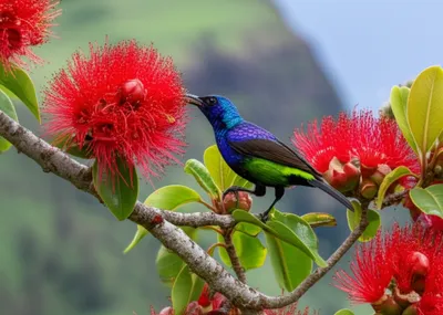 Illustration honeycreepers - Image 1