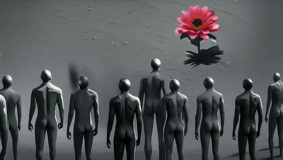 Illustration dehumanized