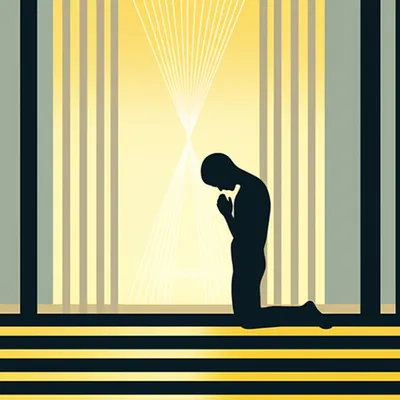 Illustration worshipper